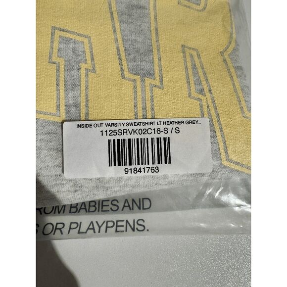 The Bar INSIDE OUT VARSITY LT HEATHER GREY - Picture 9 of 13